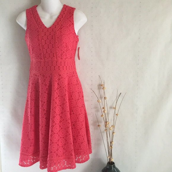 Charter Club Petite Lace Fit Flare Dress Size PP - Picture 1 of 11